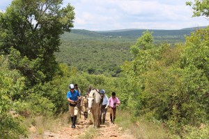 A challenging section of the Waterberg Charity Ride