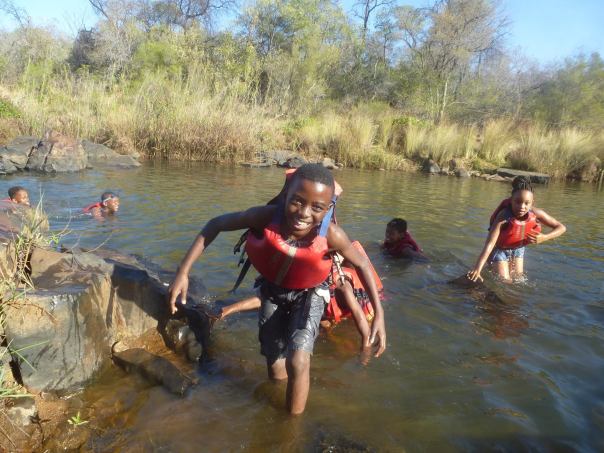Swimming in the Palala River