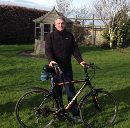 Barry Burles with his new bike