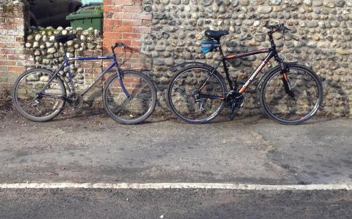 New bike and old bike