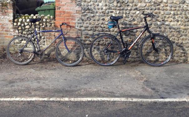 New bike and old bike