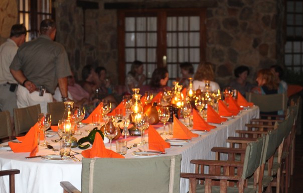 TWT Ride Day 5 Jembisa dinner table