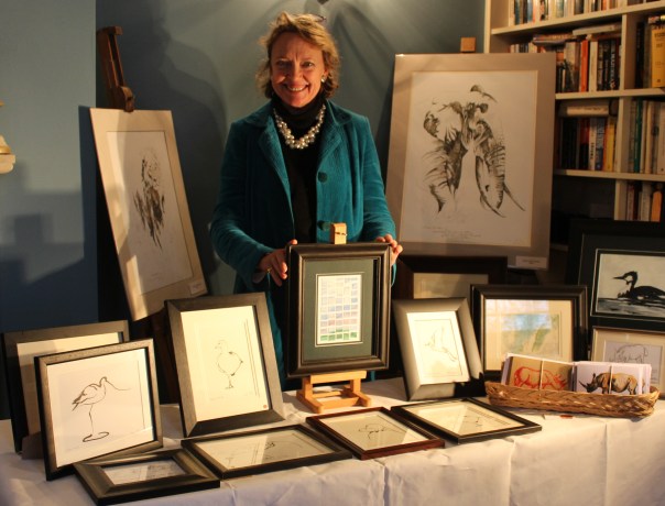 Sophie Neville selling prints in aid of TWT