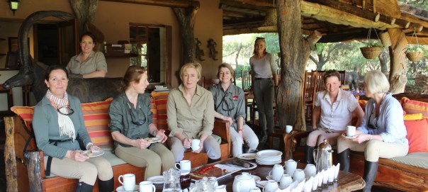 TWT Ride 2018 DAY 1 - riders having tea before setting out