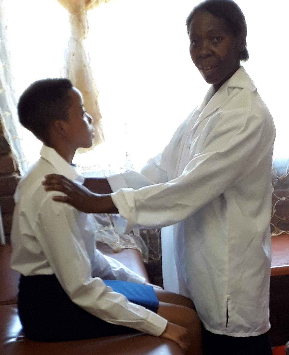 Examination on new bed